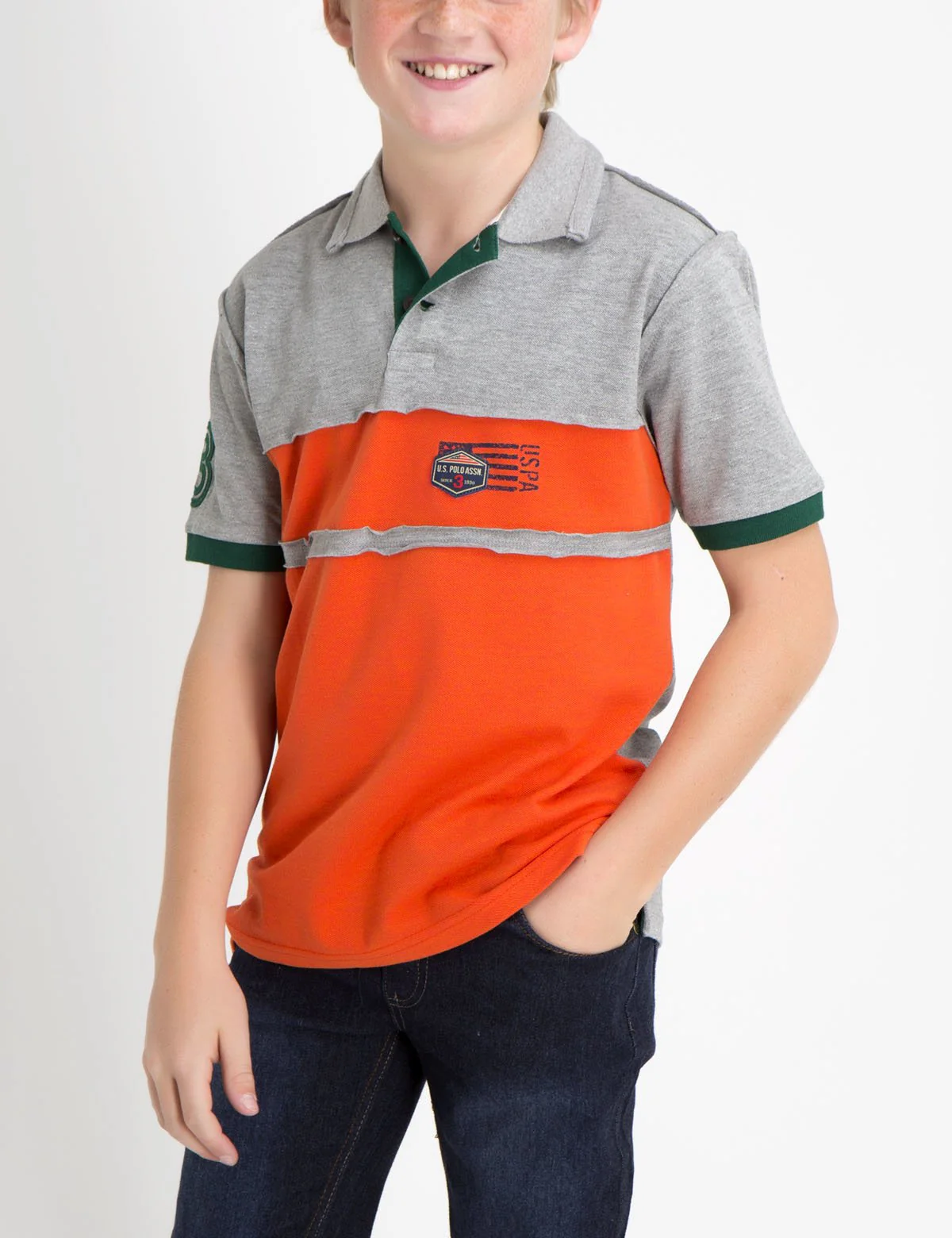 BOYS FLAG PATCH POLO - Image 4