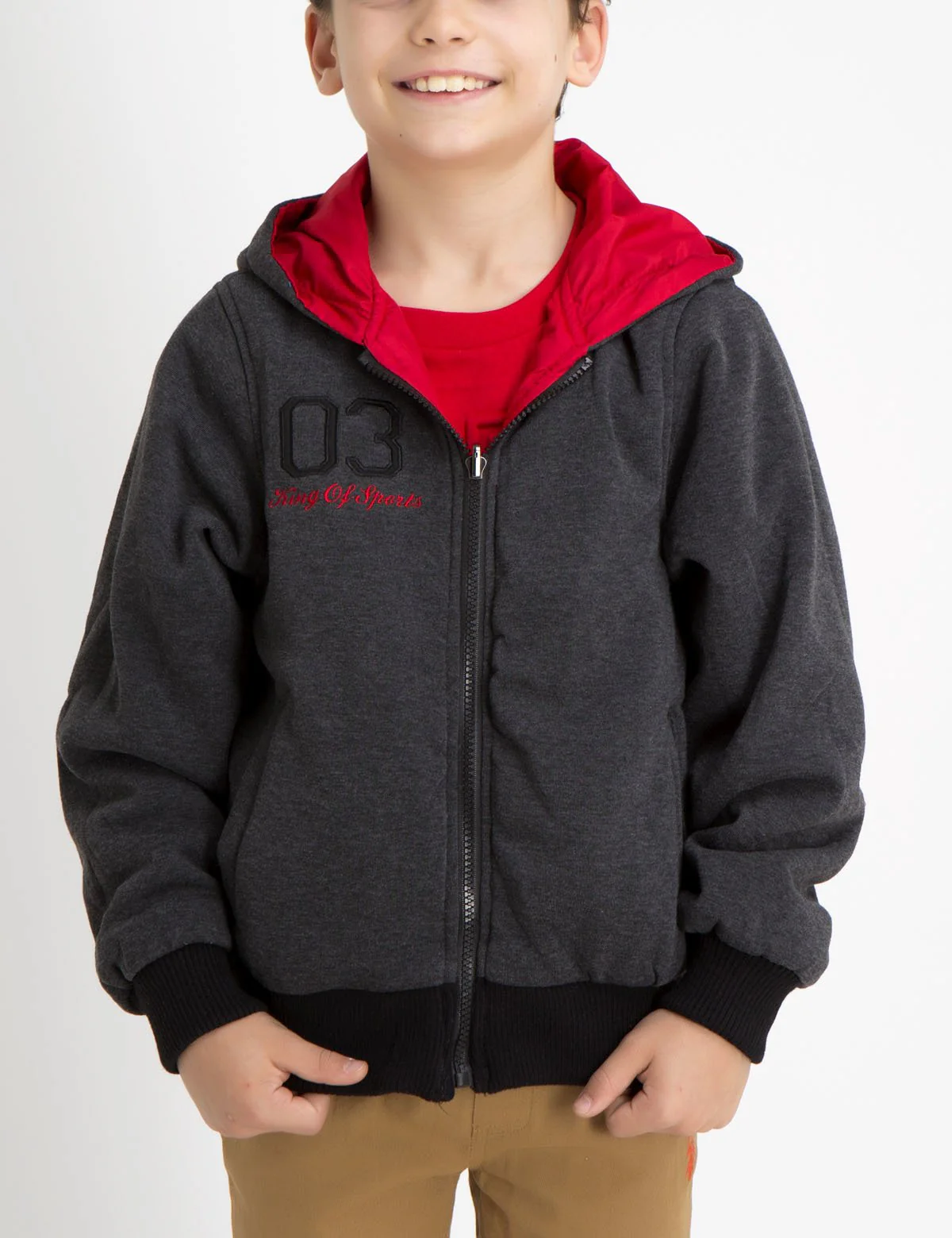 BOYS FLEECE REVERSIBLE HOODIE - Image 15