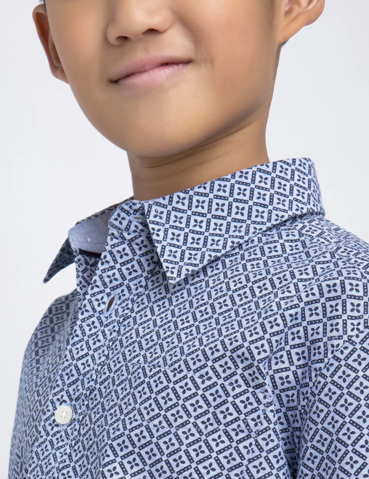 BOYS GEOMETRIC PRINTED SHIRT - Image 5