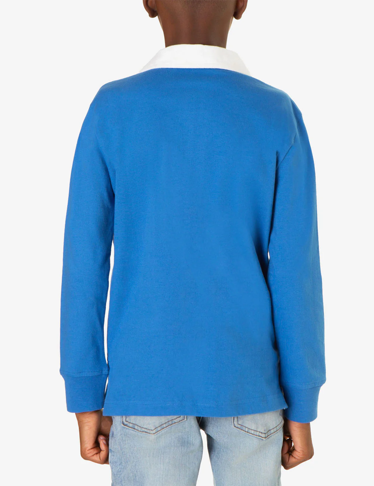 BOYS LONG SLEEVE PIECED STRIPE POLO SHIRT - Image 5