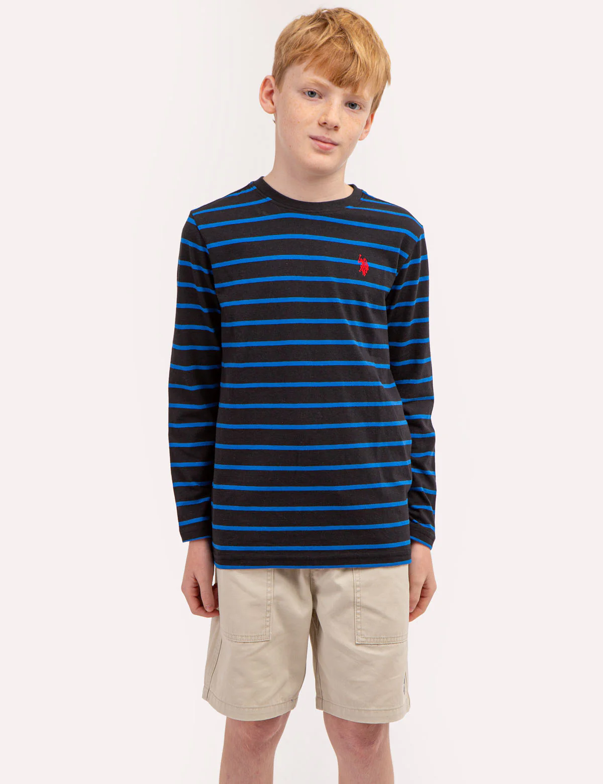BOYS LONG SLEEVE STRIPE T-SHIRT