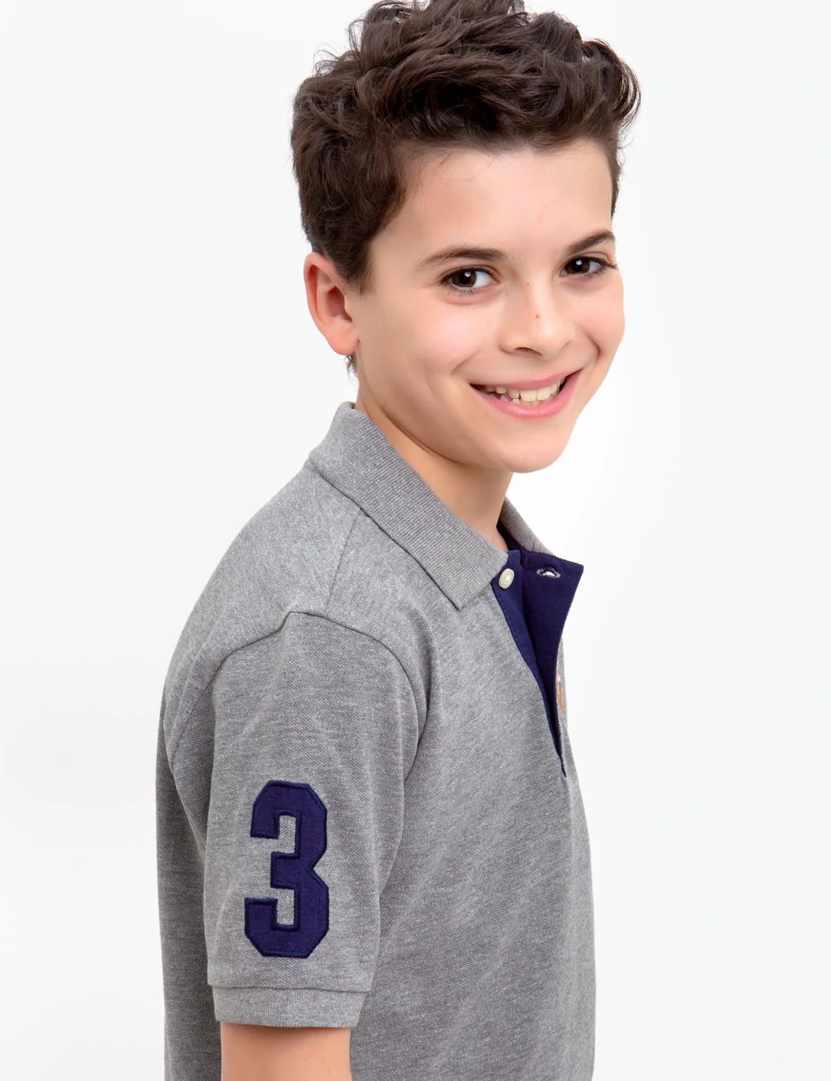 Boys Multi-Color Big Logo Polo Shirt - Image 2