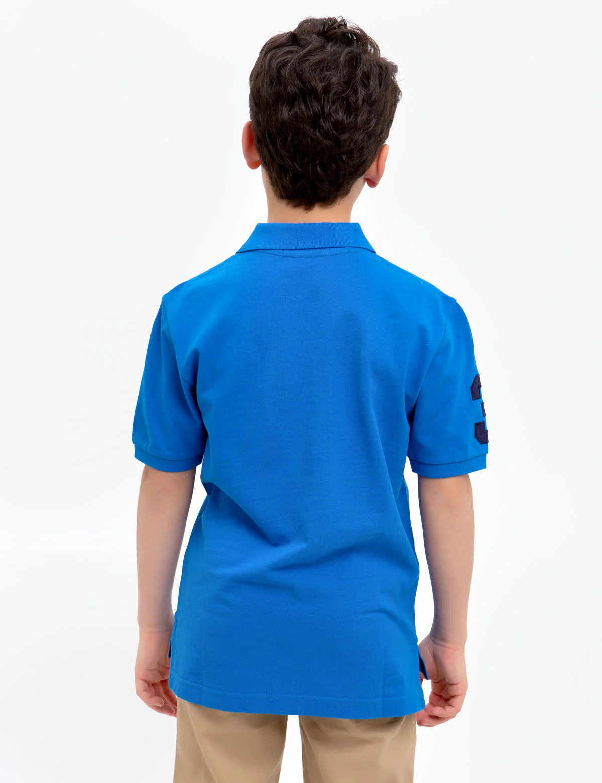 Boys Multi-Color Big Logo Polo Shirt - Image 9