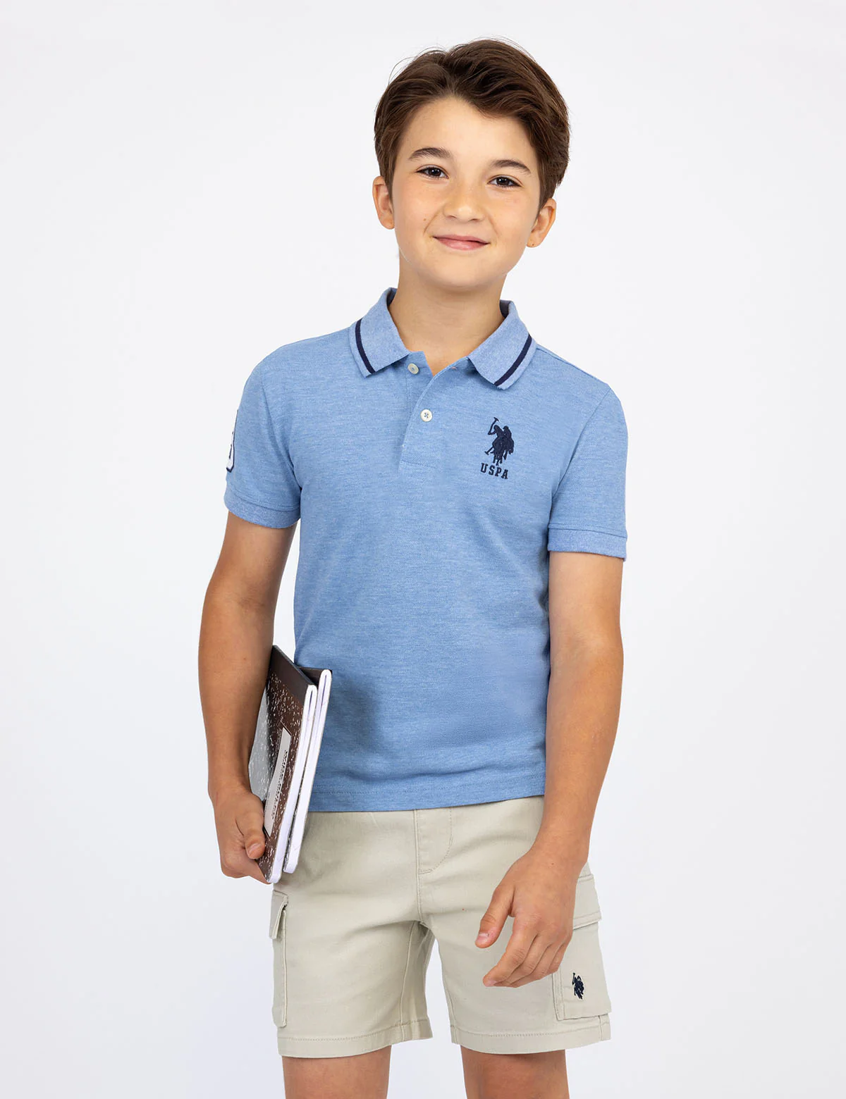 BOYS PIQUE SOLID POLO SHIRT - Image 16