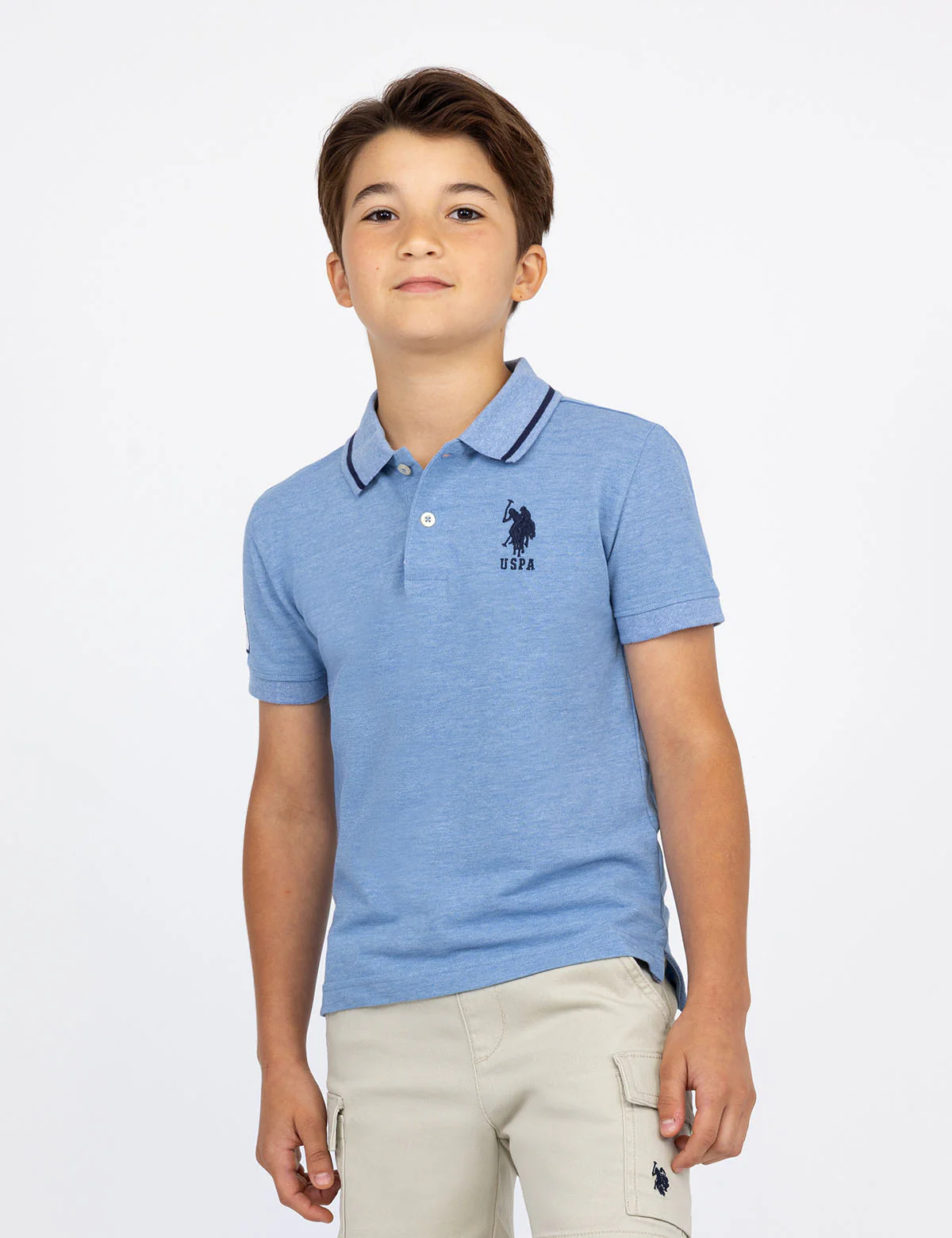 BOYS PIQUE SOLID POLO SHIRT - Image 19