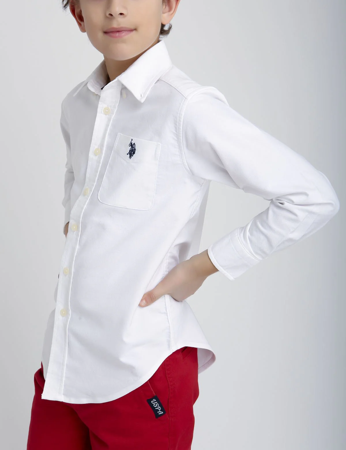 BOYS STRETCH OXFORD SHIRT - Image 5