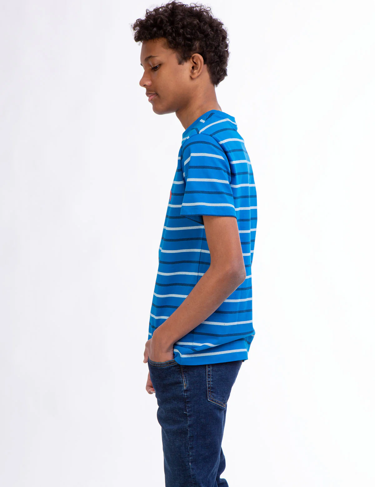BOYS STRIPE CREW NECK T-SHIRT - Image 7