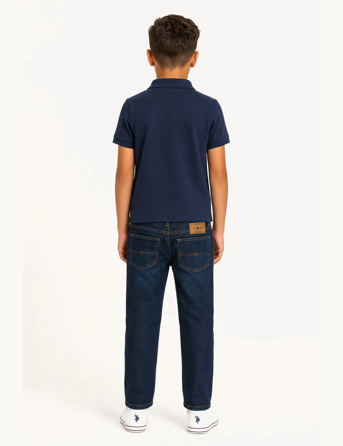BOYS TRICOT SIGNATURE STRIPE POLO SHIRT - Image 3