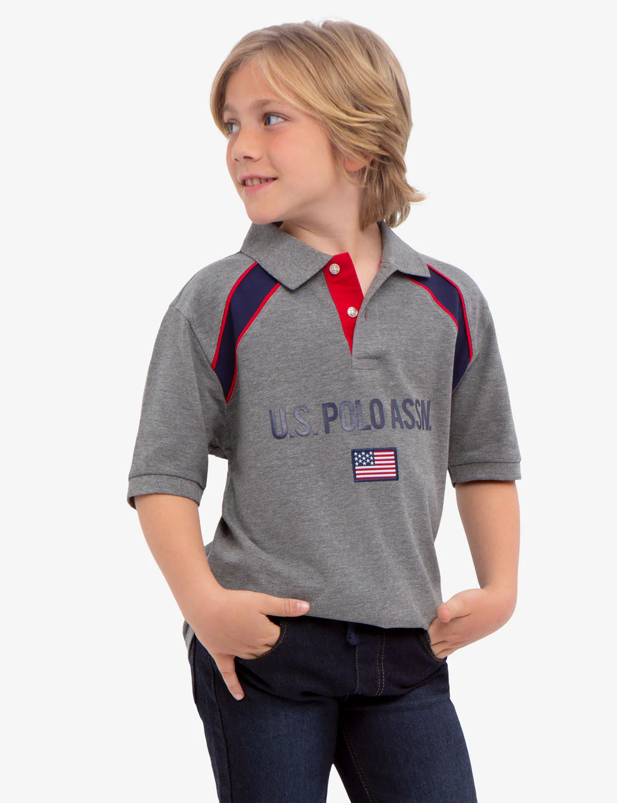 BOYS U.S. POLO ASSN. PIQUE POLO SHIRT