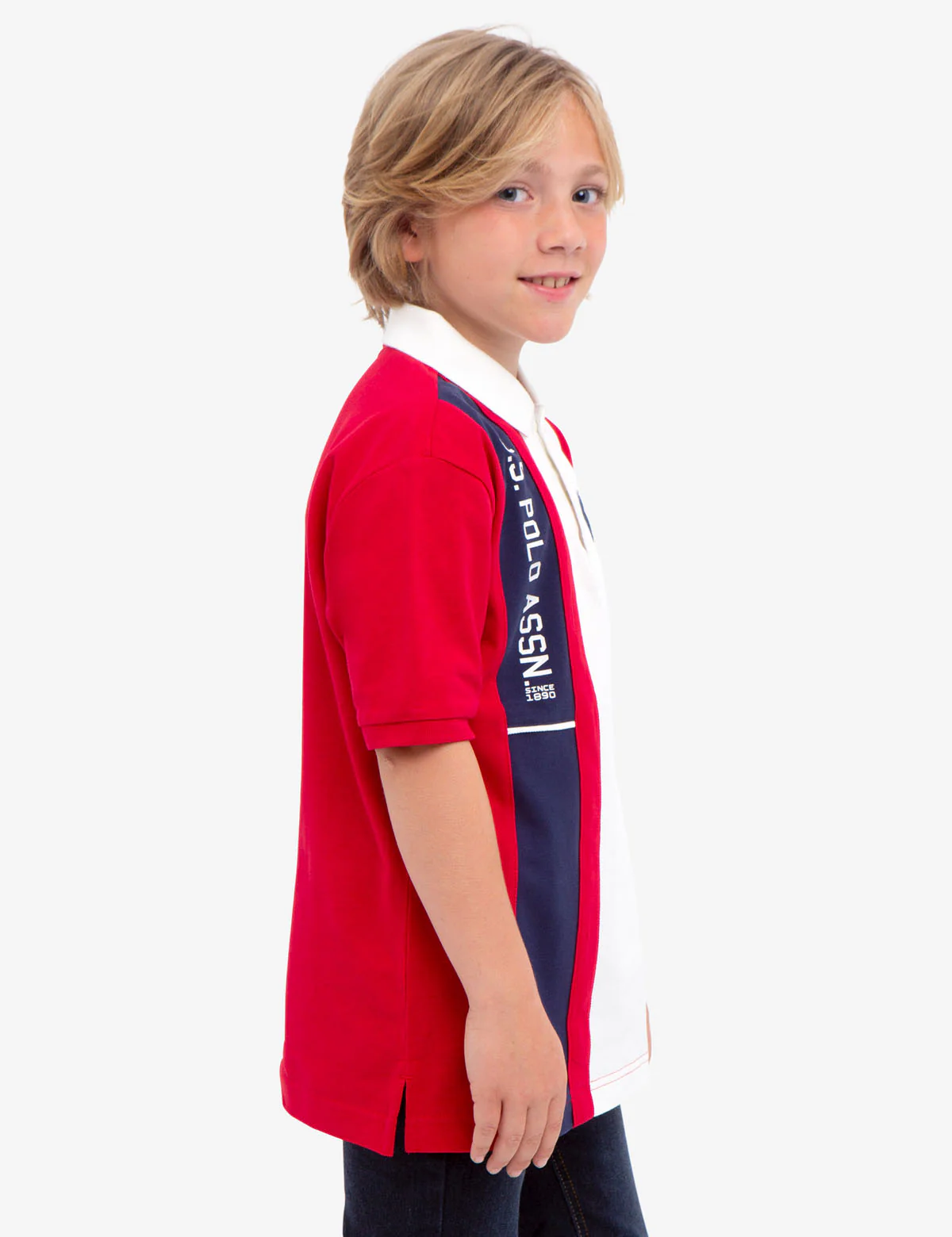 BOYS U.S. POLO ASSN. VERTICAL PIQUE POLO SHIRT - Image 5