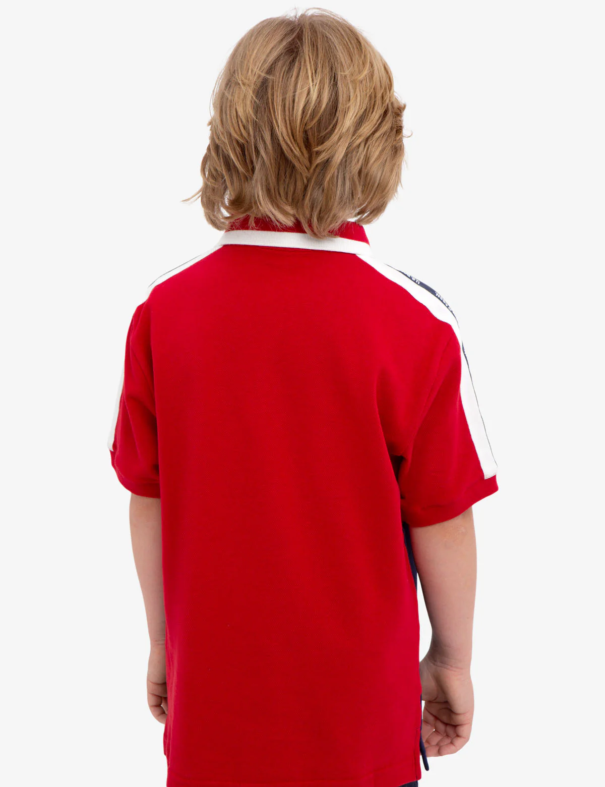 BOYS USA COLORBLOCK PIQUE POLO SHIRT - Image 3