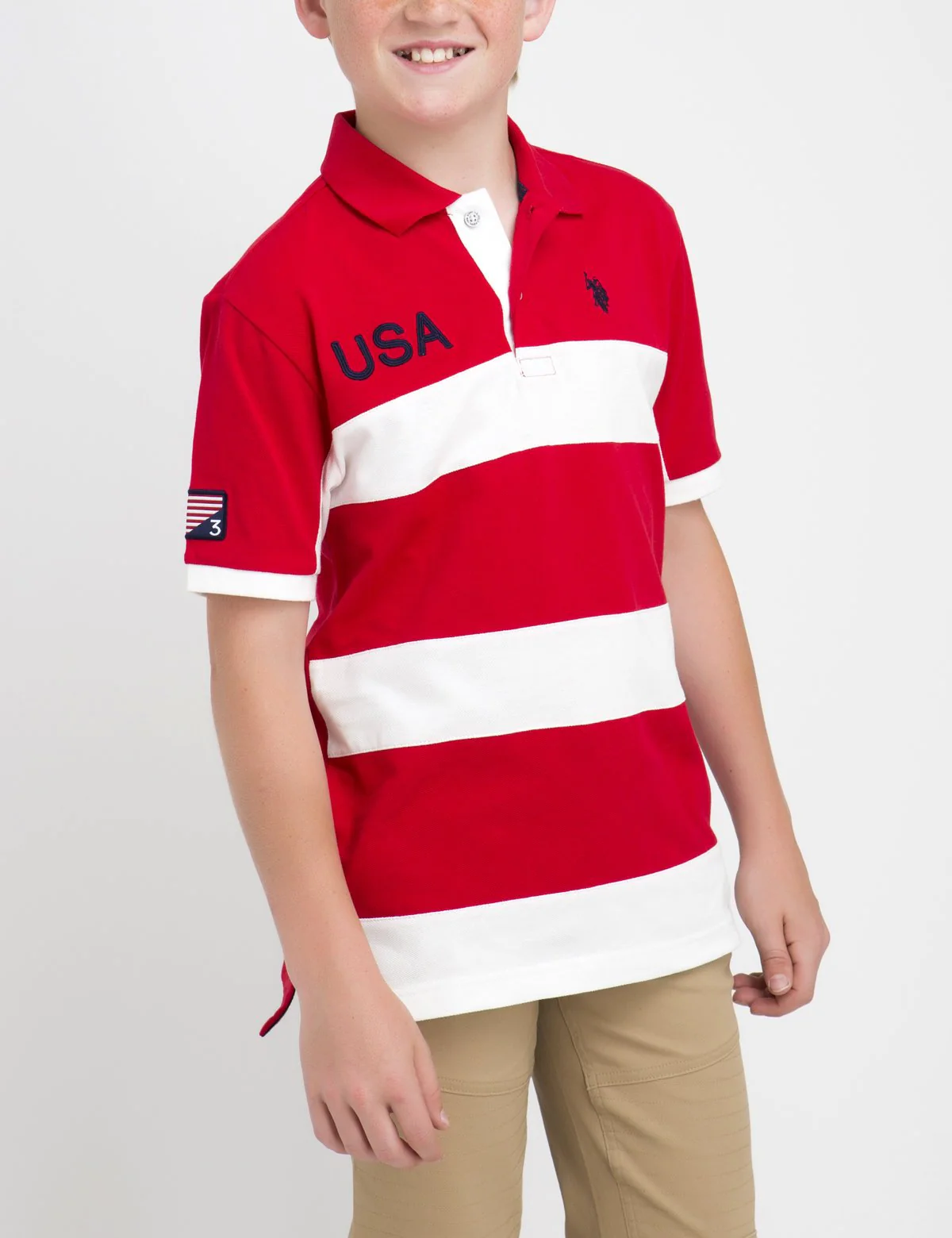 BOYS USA RUGBY POLO SHIRT - Image 7