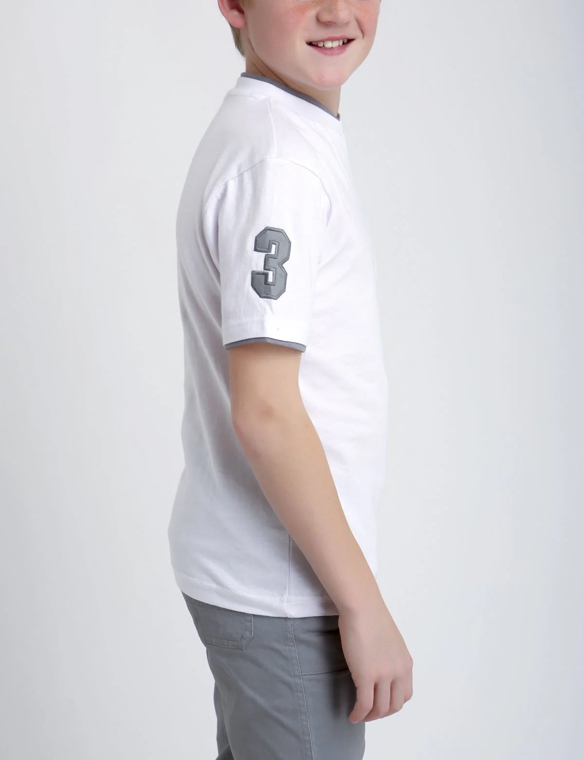 Boys V-Neck Big Logo T-Shirt - Image 13
