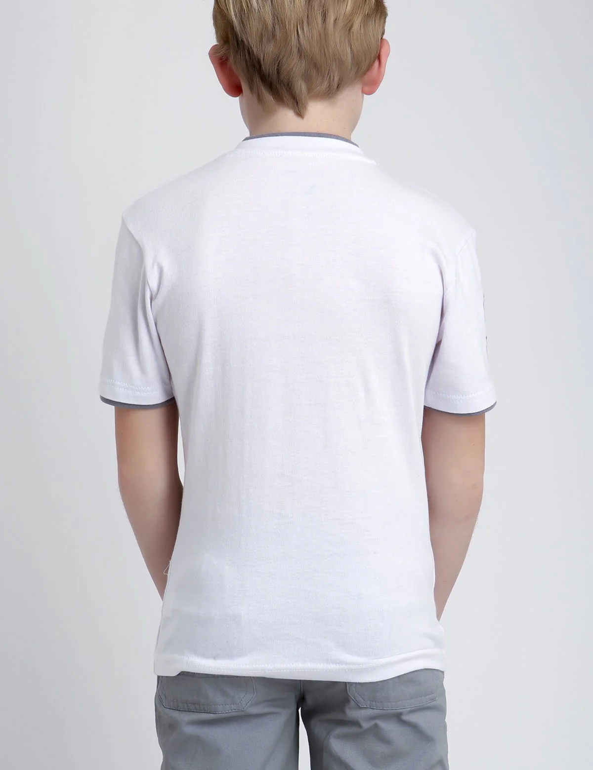 Boys V-Neck Big Logo T-Shirt - Image 14