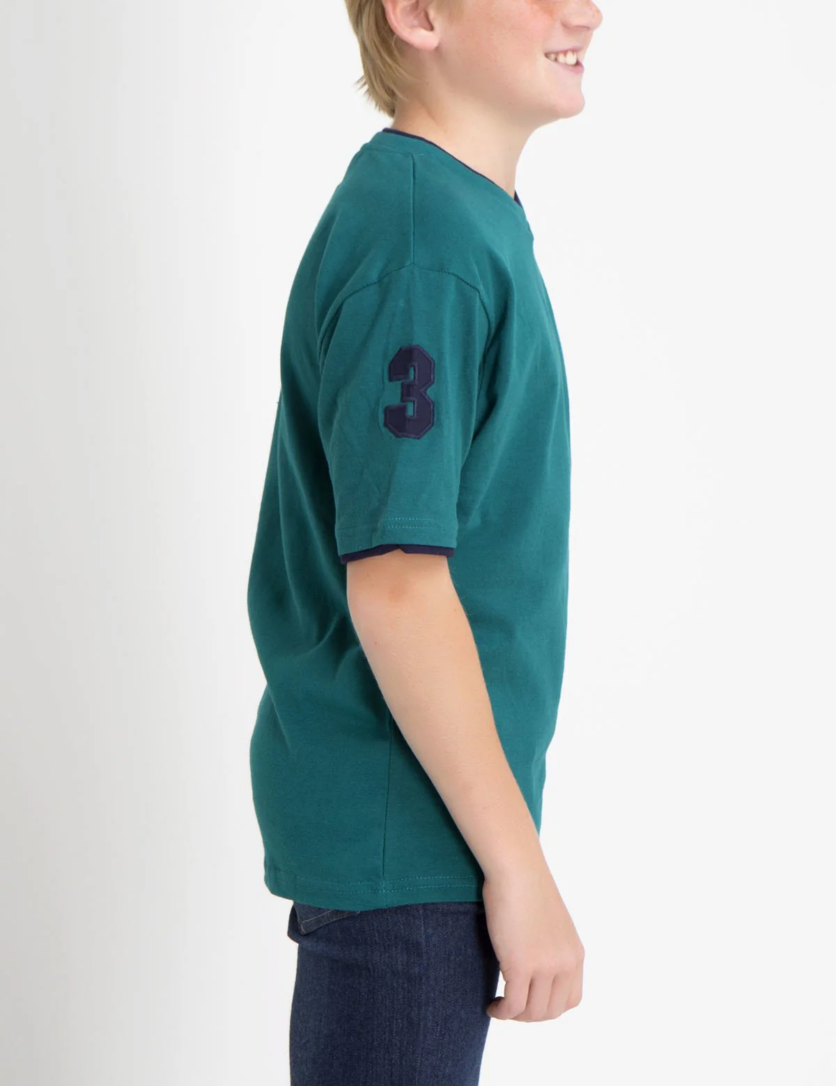 Boys V-Neck Big Logo T-Shirt - Image 23