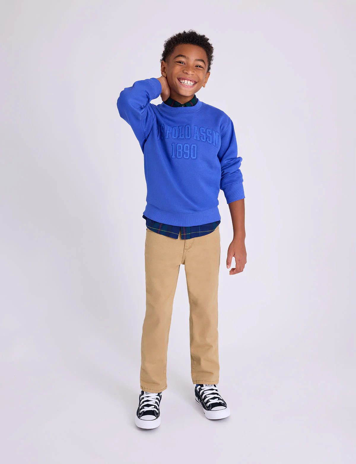 BOYS WORDMARK APPLIQUE FLEECE PULLOVER - Image 3