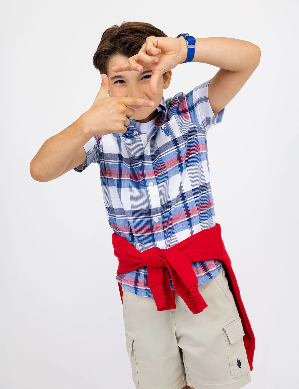 BOYS YARN DYE PLAID SHIRT - Image 2
