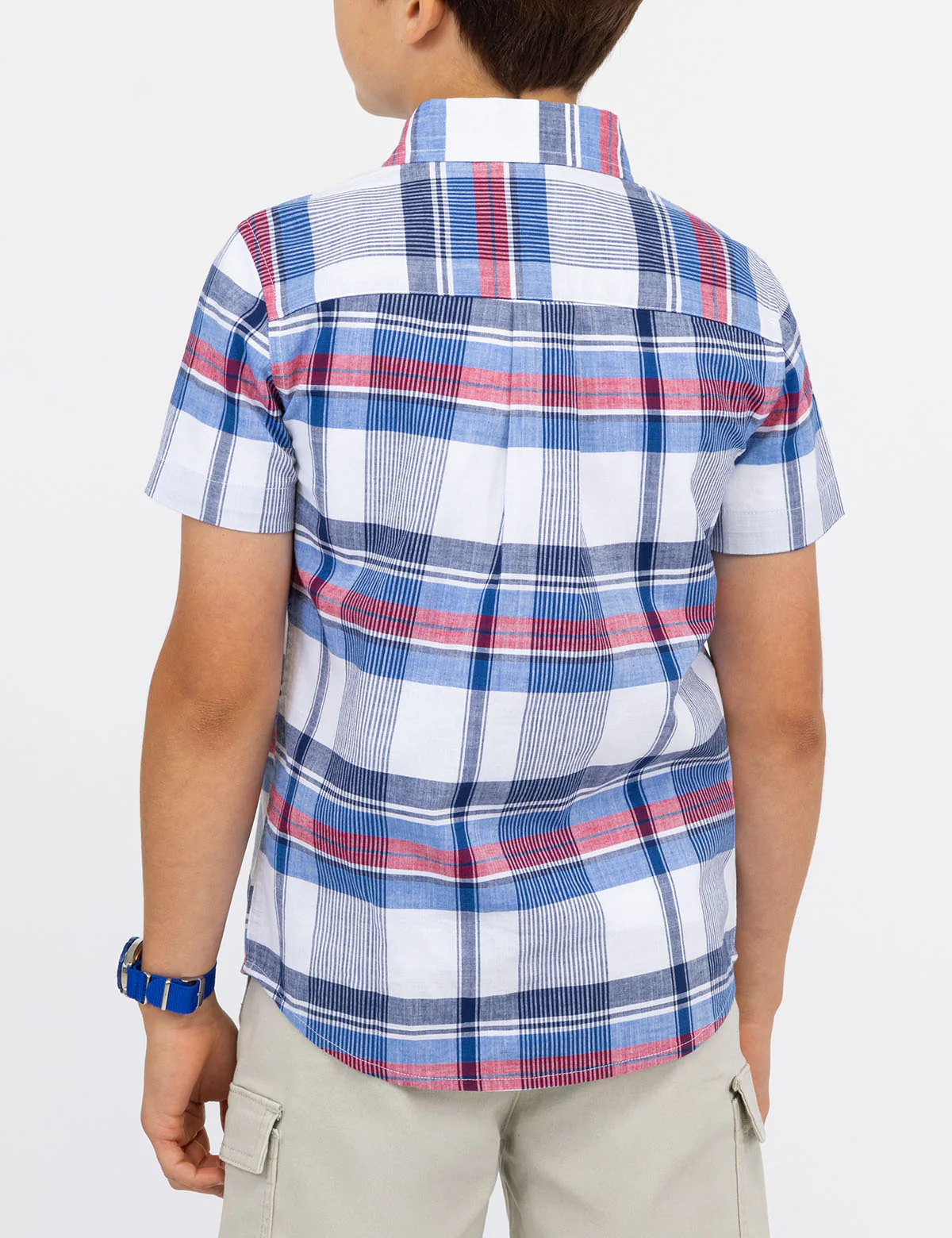 BOYS YARN DYE PLAID SHIRT - Image 3