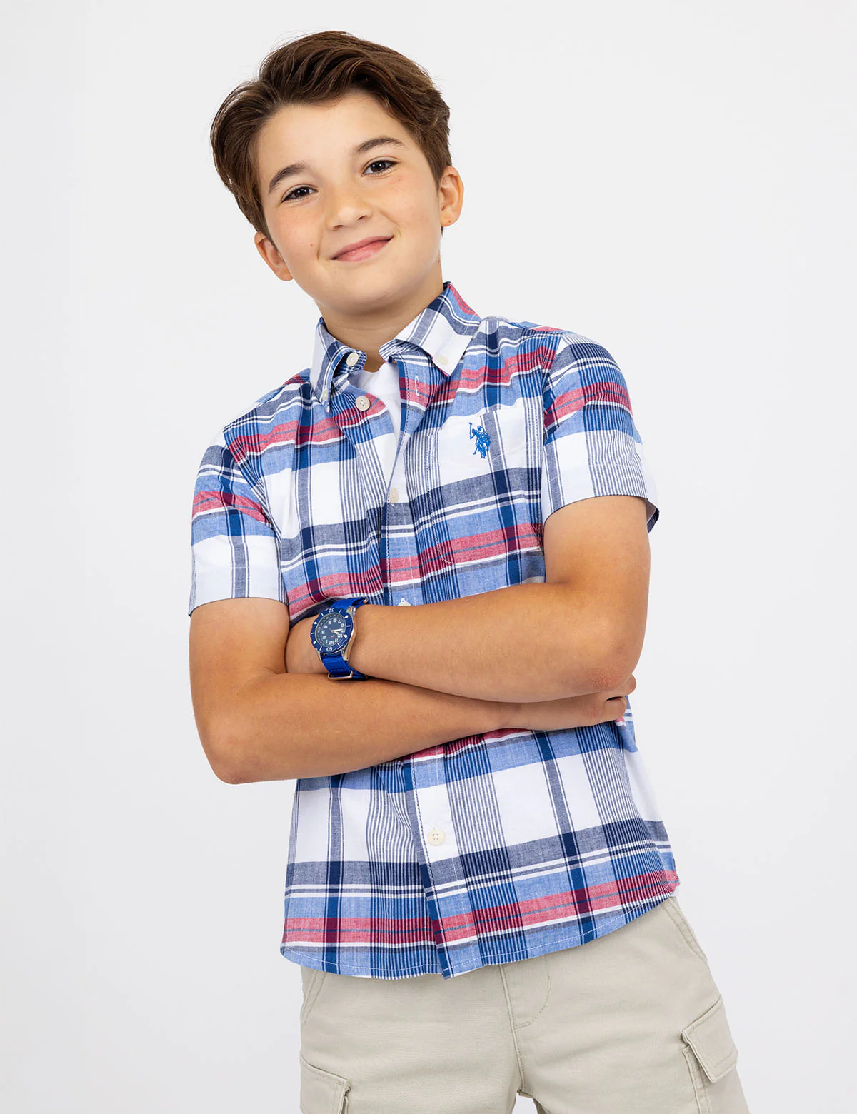 BOYS YARN DYE PLAID SHIRT - Image 4