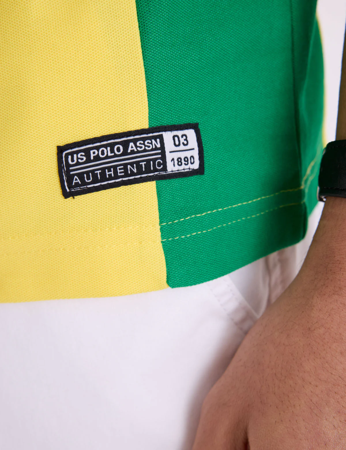BRAZIL SHIELD PERFORMANCE PIQUE POLO SHIRT - Image 4
