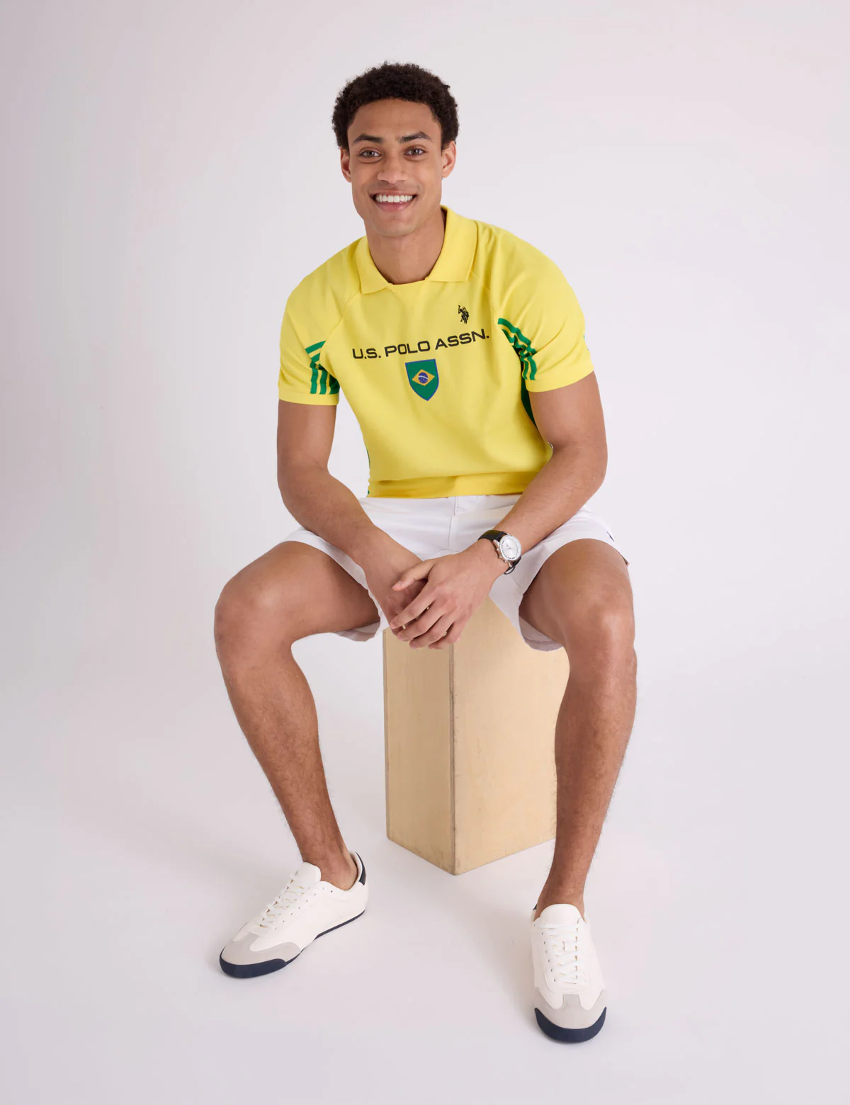 BRAZIL SHIELD PERFORMANCE PIQUE POLO SHIRT - Image 7