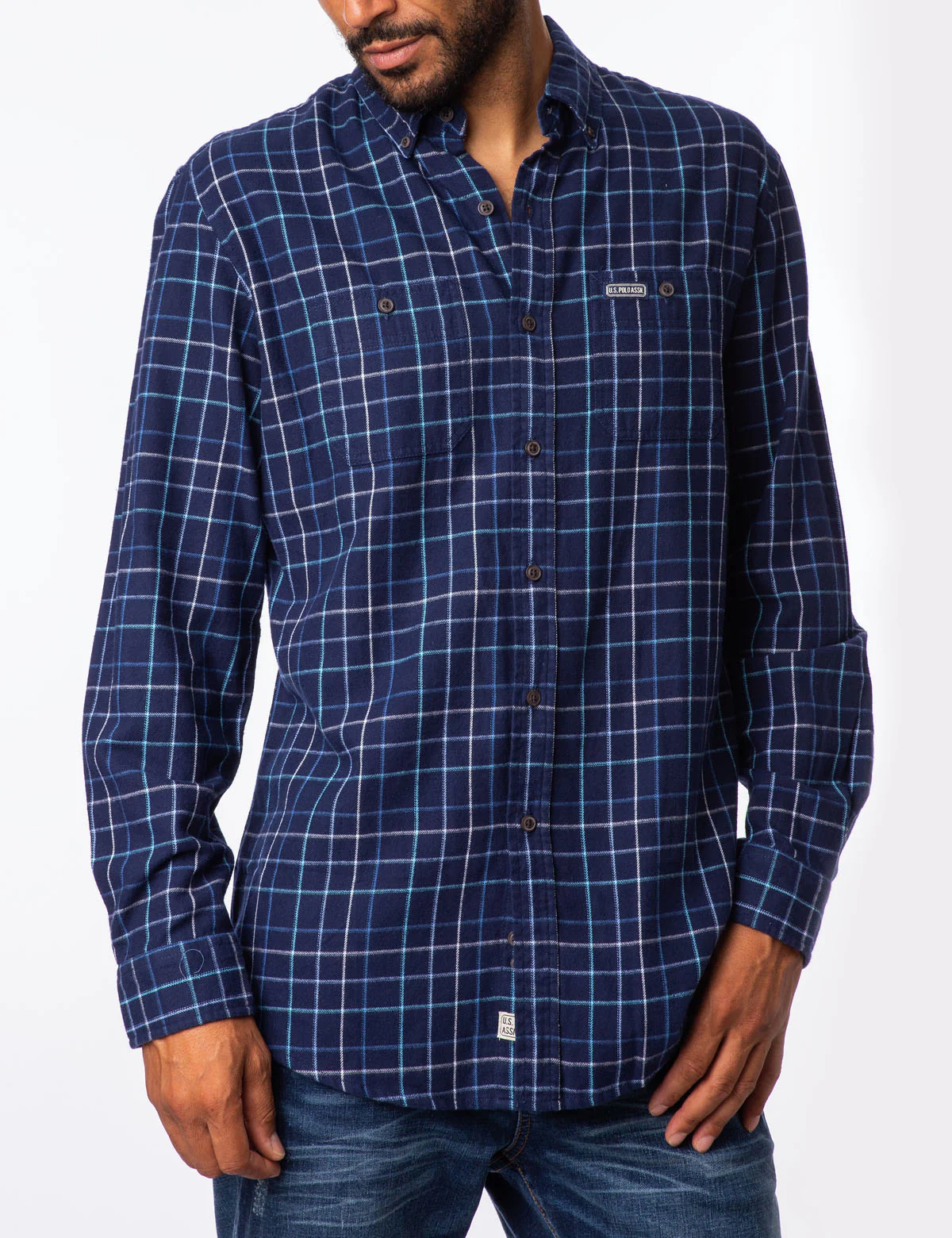BRUSHED TWILL PLAID SHIRT - Image 3