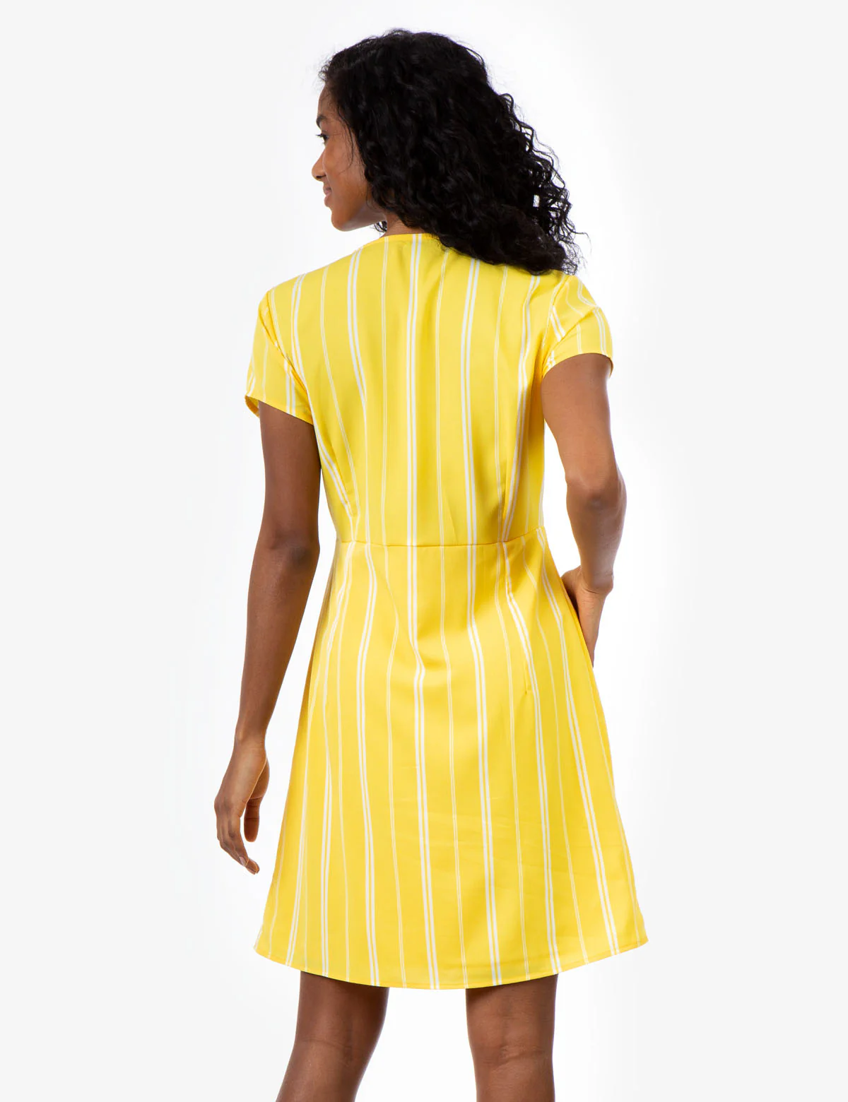 STRIPE BUTTON UP DRESS - Image 10