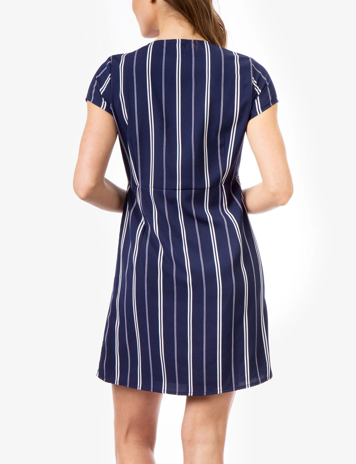 STRIPE BUTTON UP DRESS - Image 16