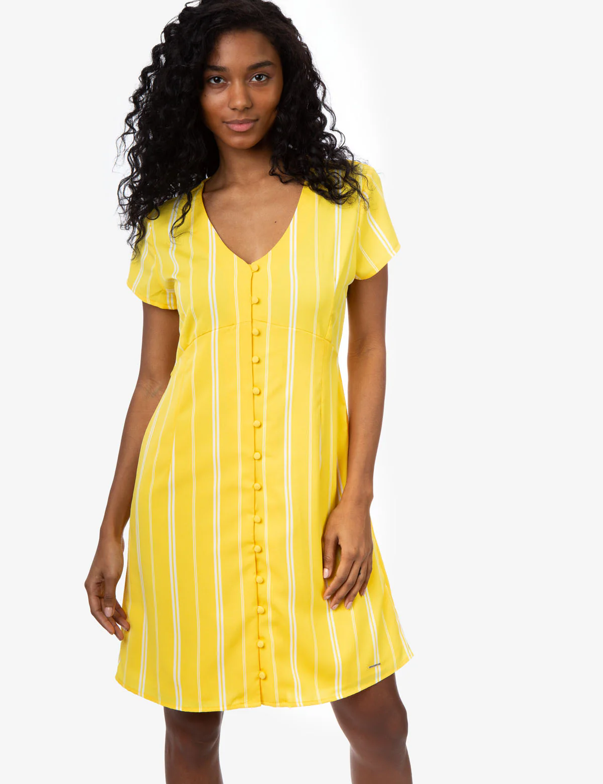 STRIPE BUTTON UP DRESS - Image 7