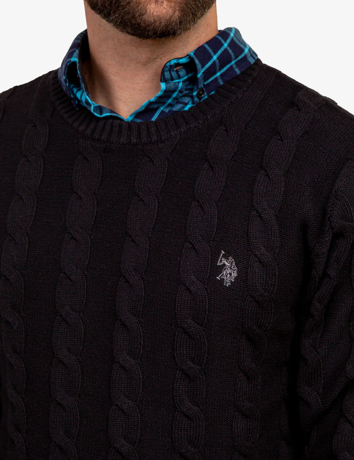 CABLE CREW NECK SWEATER - Image 3