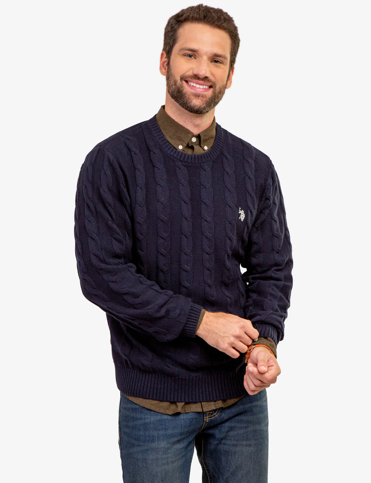CABLE CREW NECK SWEATER - Image 5