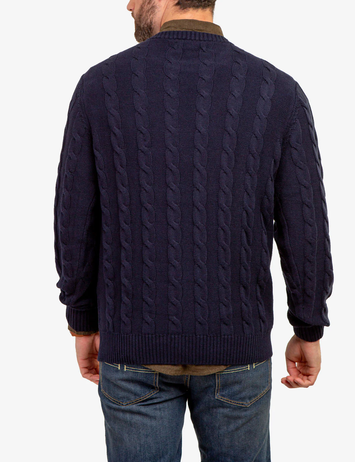 CABLE CREW NECK SWEATER - Image 7