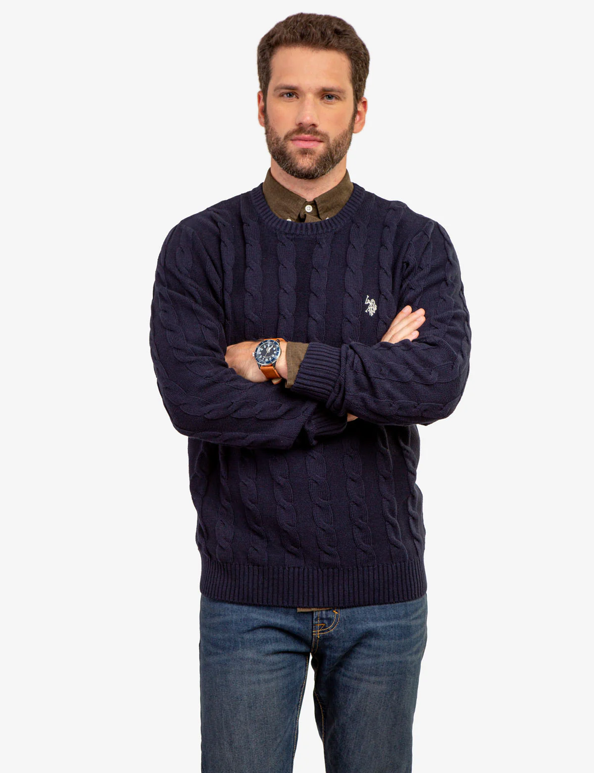 CABLE CREW NECK SWEATER - Image 8