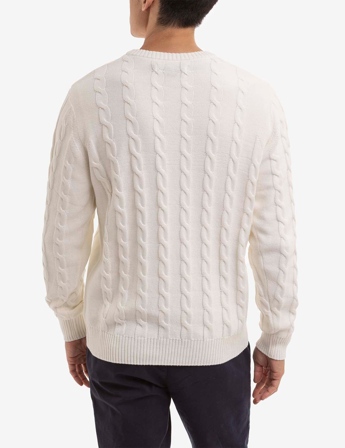 CABLE CREW NECK SWEATER - Image 11
