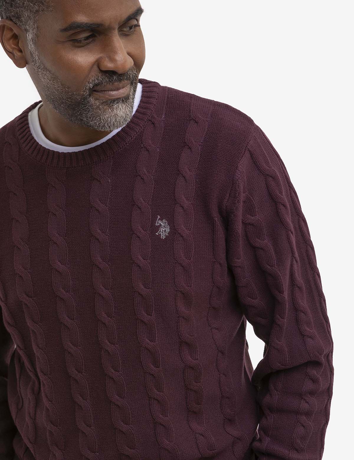 CABLE CREW NECK SWEATER - Image 7