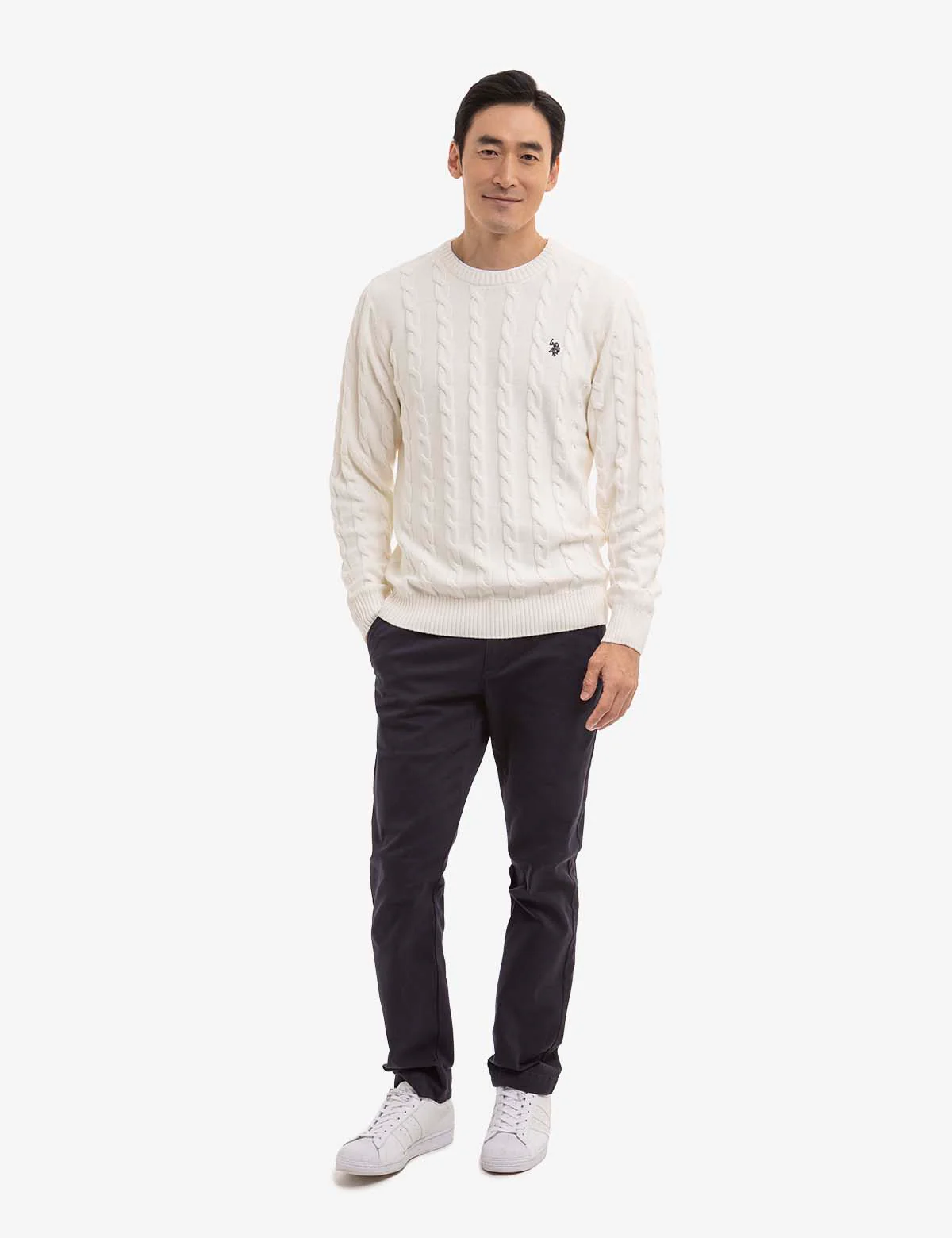 CABLE CREW NECK SWEATER - Image 9