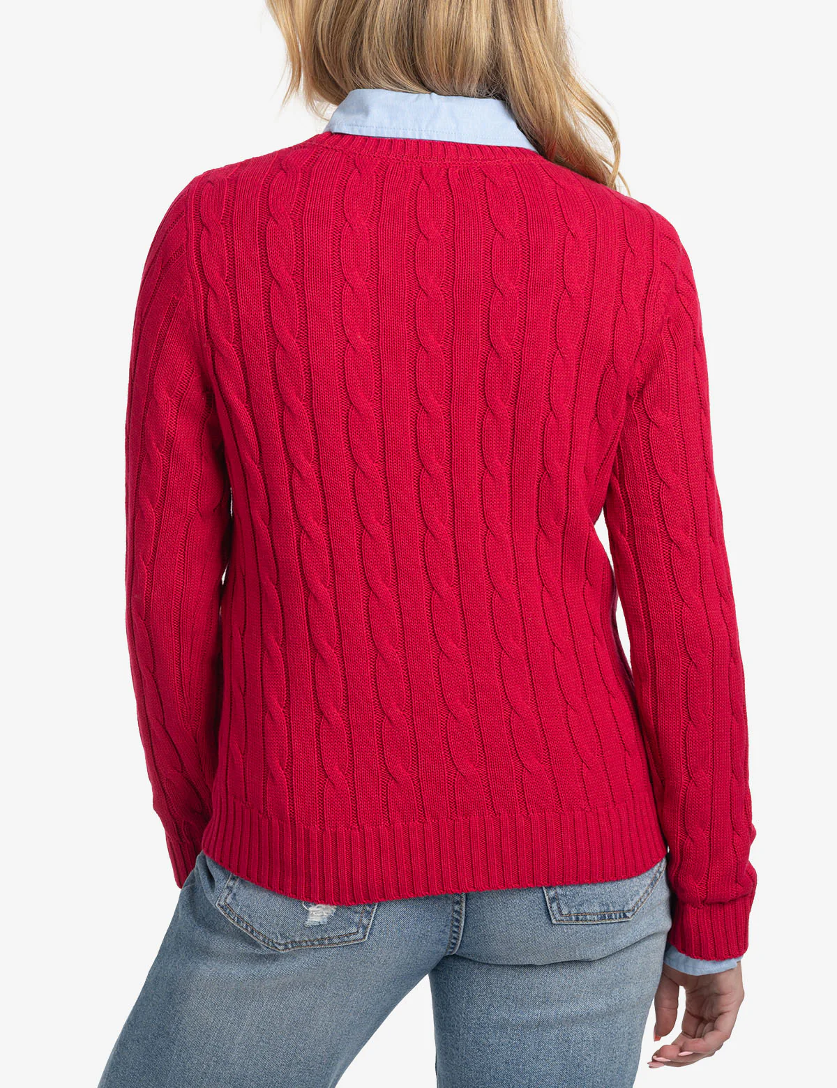 CABLE CREW NECK SWEATER - Image 10