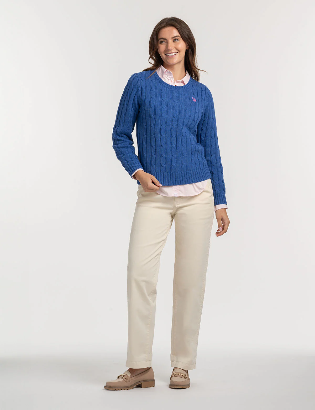 CABLE CREW NECK SWEATER - Image 2