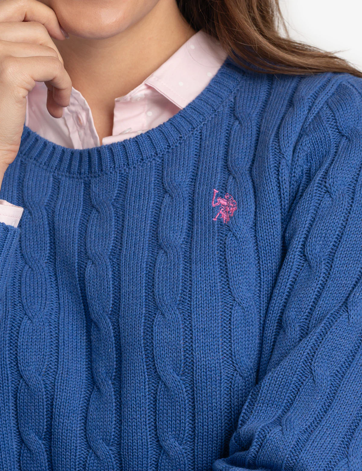 CABLE CREW NECK SWEATER - Image 3