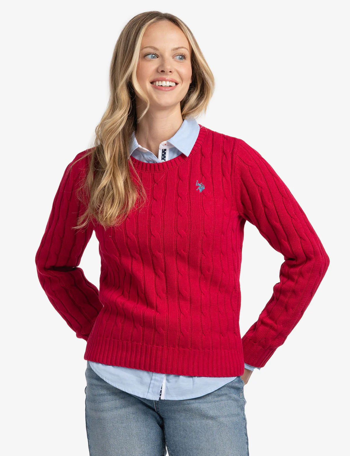 CABLE CREW NECK SWEATER - Image 7