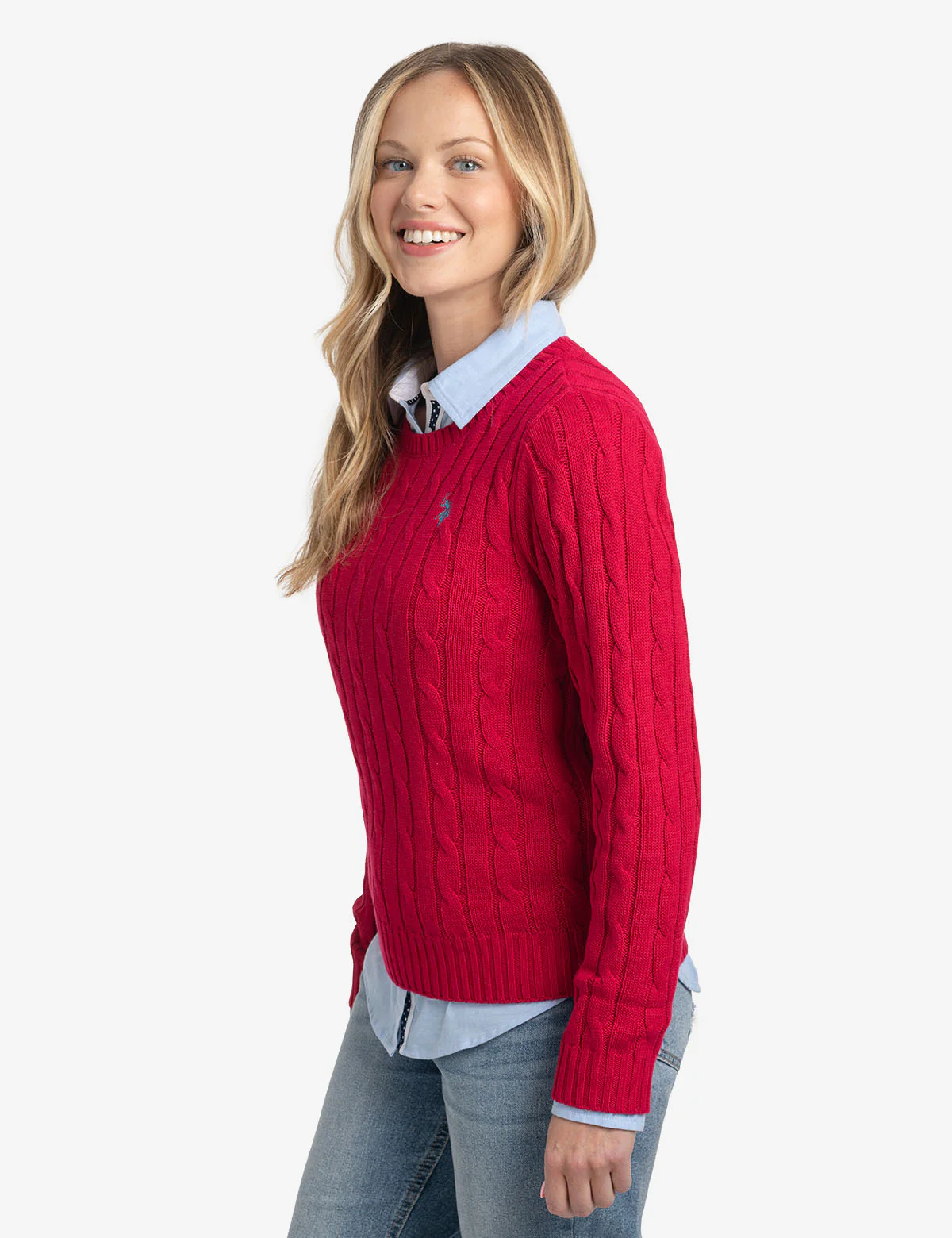 CABLE CREW NECK SWEATER - Image 9