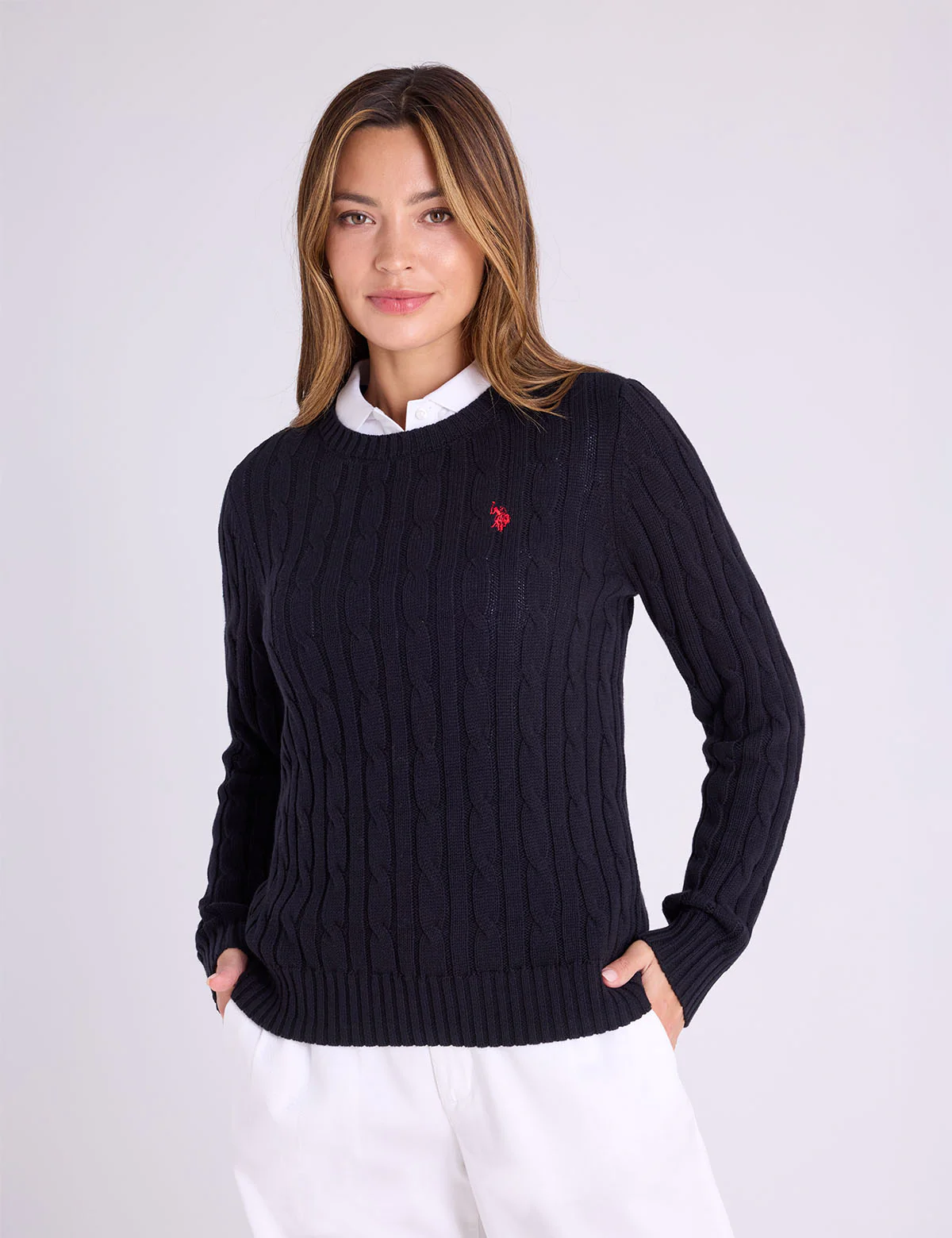 CABLE CREW NECK SWEATER - Image 13