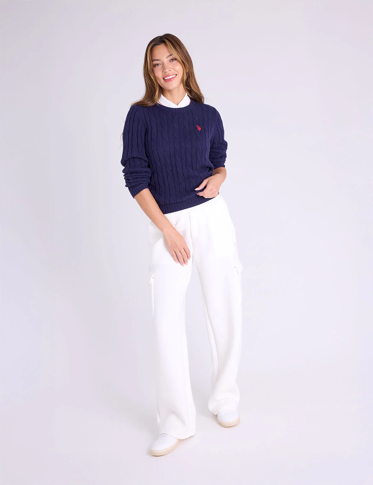 CABLE CREW NECK SWEATER - Image 9