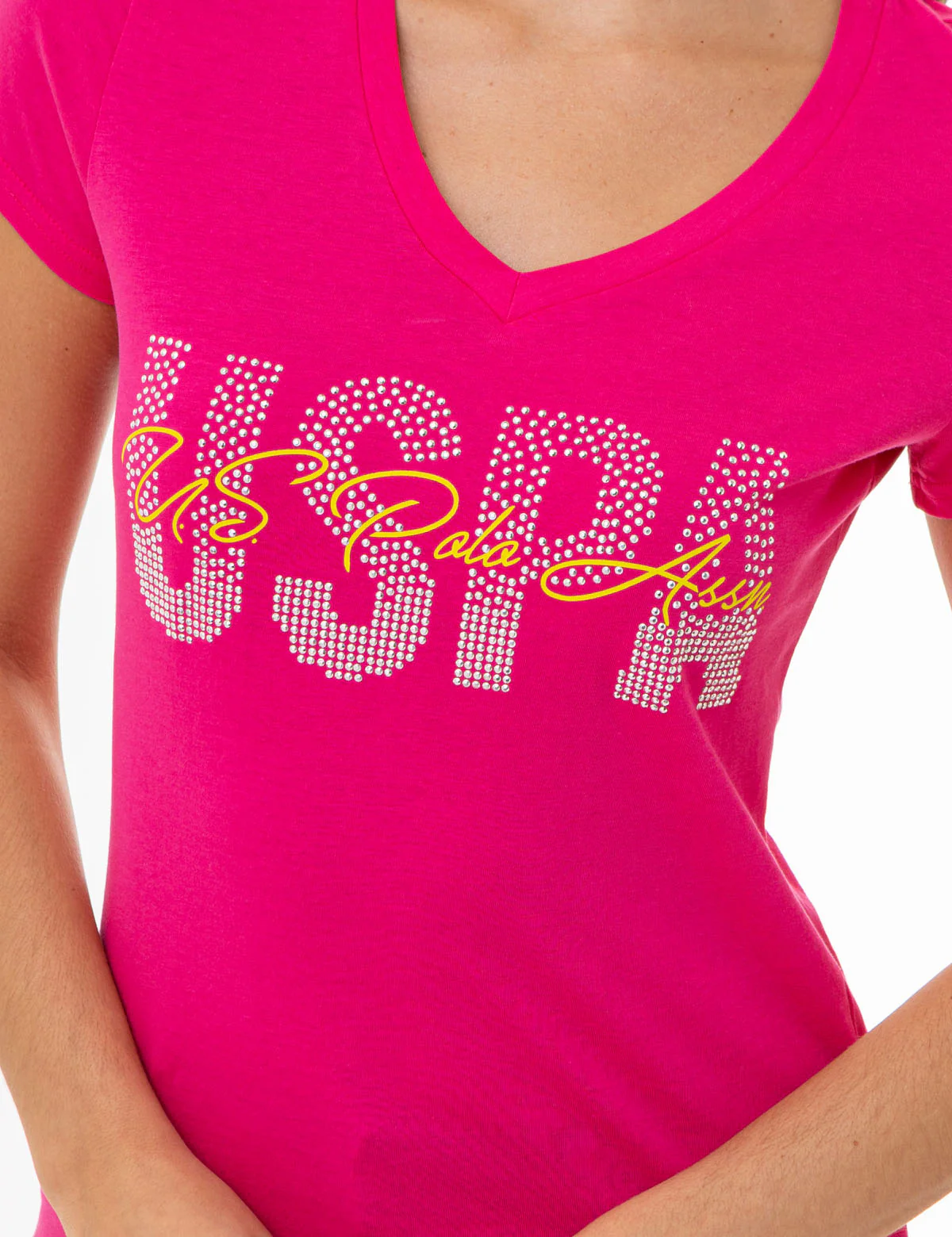 CASCADING GRAPHIC V-NECK T-SHIRT - Image 5