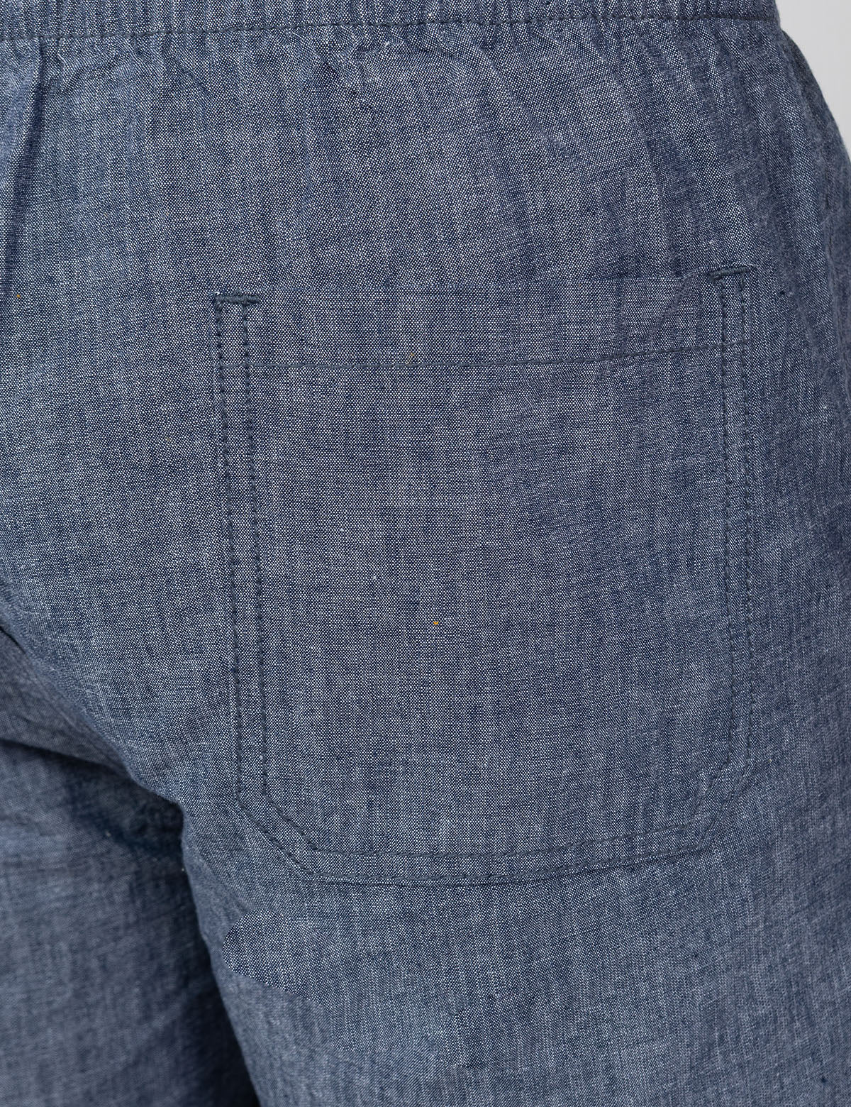 CHAMBRAY JOGGER SHORT - Image 5