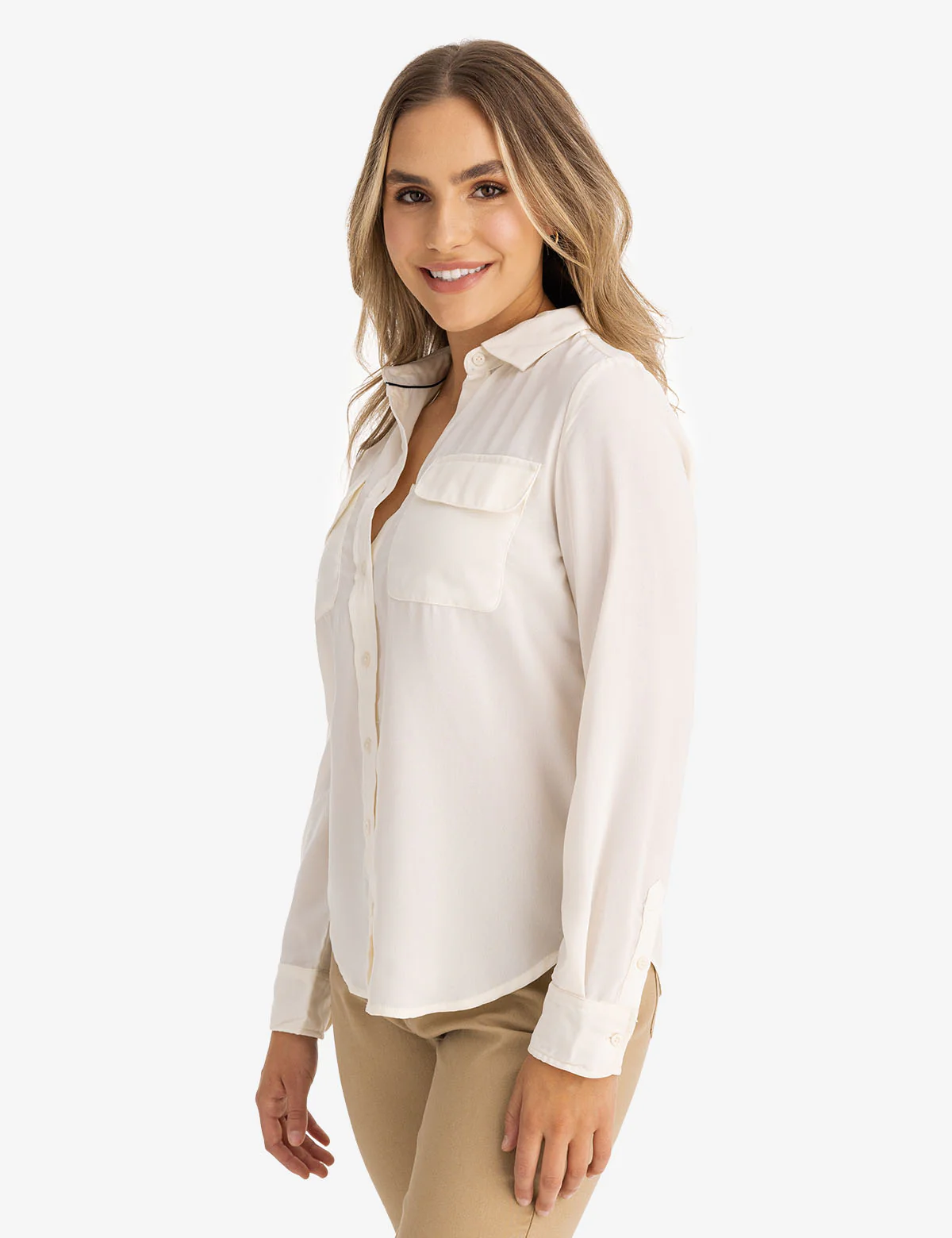 CHEST POCKET PLEATED FRONT TOP - Image 3