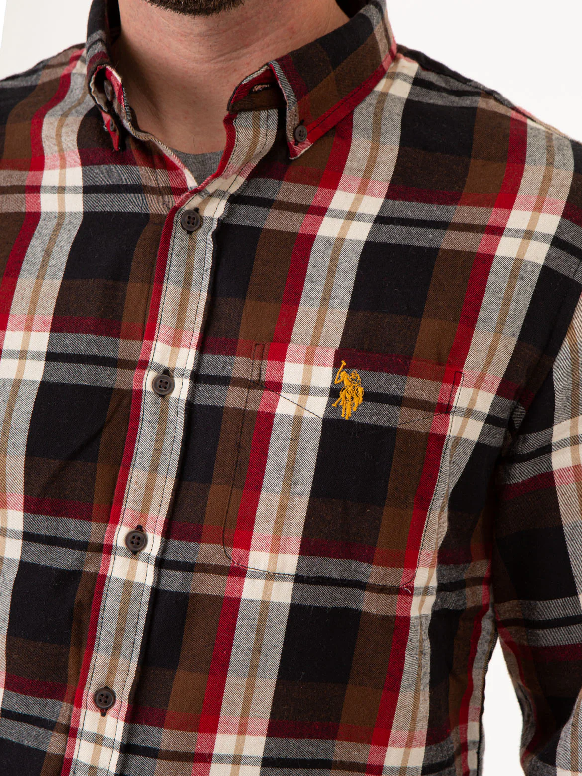 CHEST POCKET YARN DYE PLAID SHIRT - Image 4