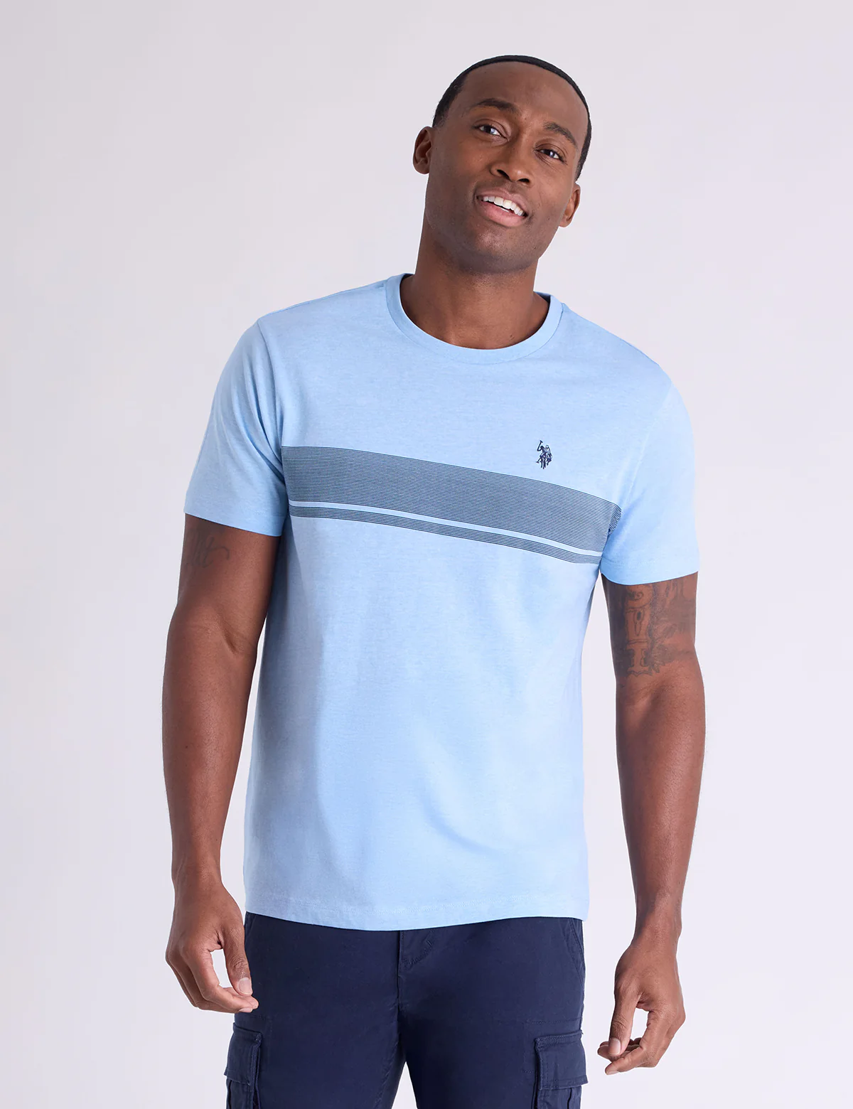 CHEST STRIPE COLORBLOCK JERSEY T-SHIRT - Image 5