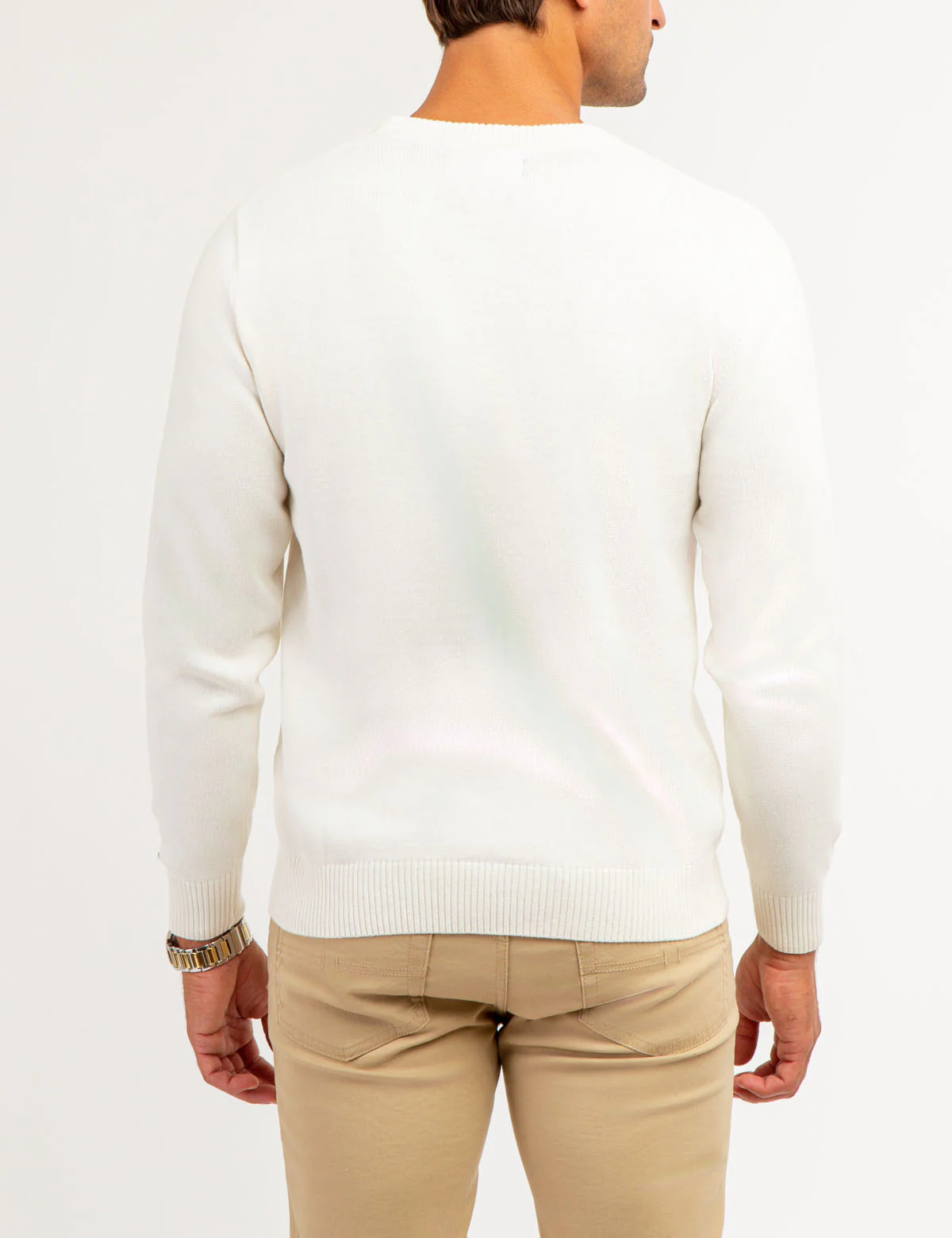 CHEST STRIPE CREW NECK SWEATER - Image 10