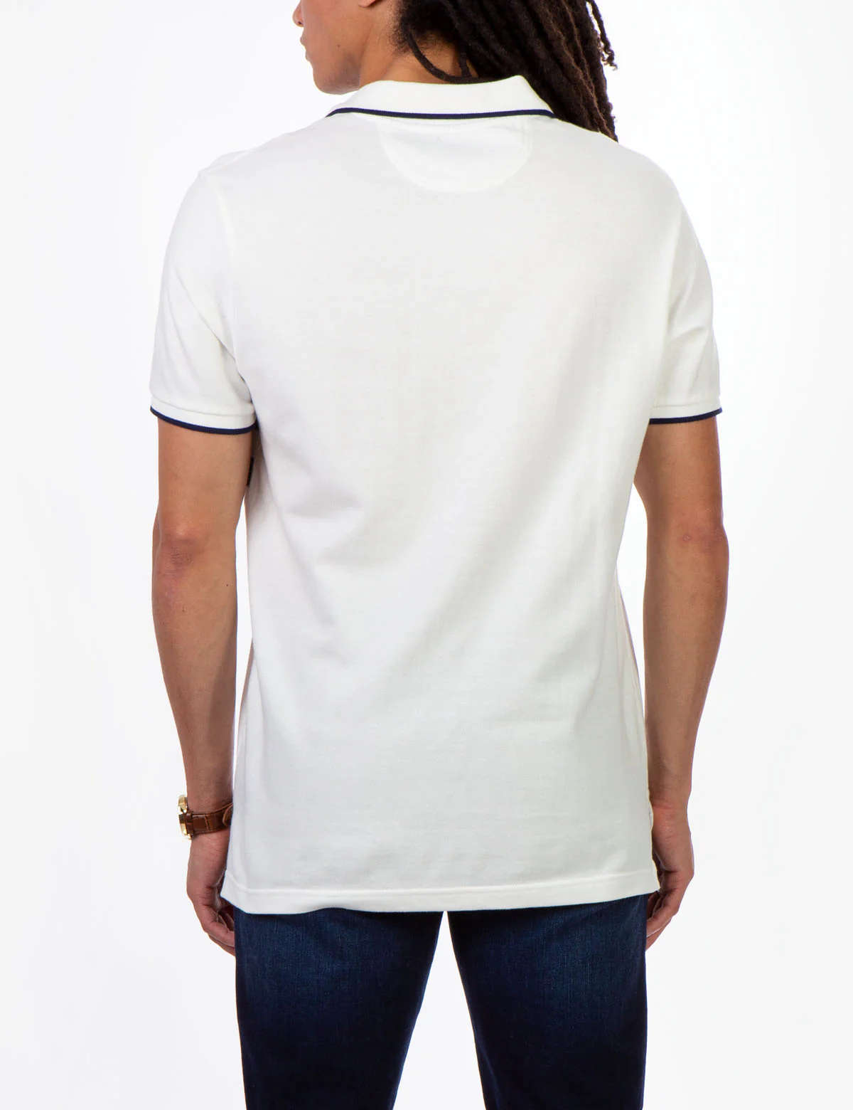 STRIPE JACQUARD PIQUE POLO SHIRT - Image 5